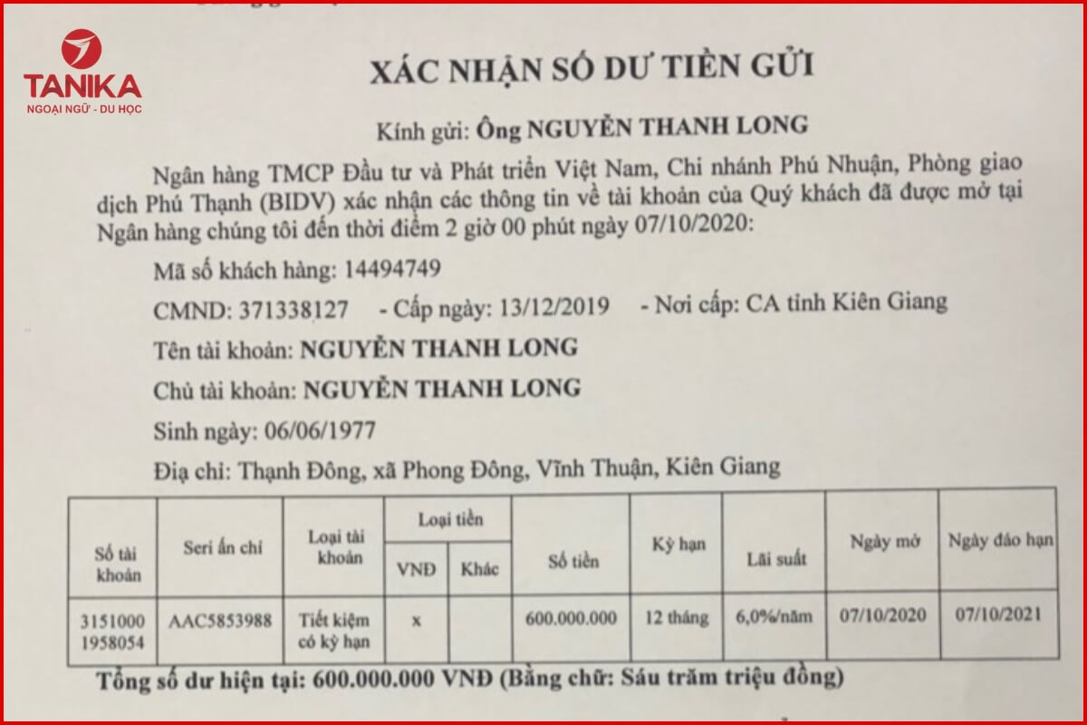 Chứng minh tài chính du học Nhật Bản là gì?
