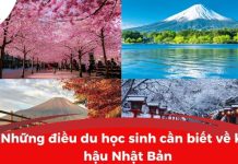 Những điều du học sinh cần biết về khí hậu Nhật Bản